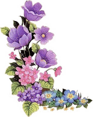 Purple Floral Border Free Png Image Arts - Transparent Purple Flower Png