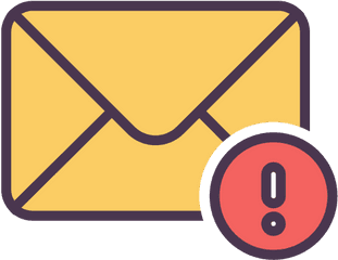 Chat Email Envelope Error Internet Letter Mail Icon - Icon Mail Error Png