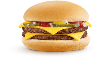 King Hamburger Double Mcdonald'S Cheeseburger Pounder Burger - Free PNG