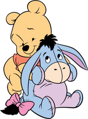 Baby Pooh Png Transparent 3 Image - Cute Winnie The Pooh And Eeyore