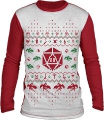 Ugly Christmas D20 - Ugly Christmas Sweaters For Kids Png