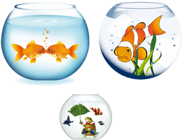 Fish Vector Tank Bowls Free Transparent Image HD - Free PNG