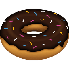 Doughnut Emoji Food - Donut Png