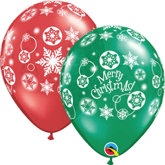 11q Assorted Christmas Snowflakes 50 Count - Havinu0027 A Christmas Latex Balloons Qualatex Png