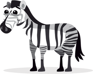 Clipart Cute Zebra Free Clip Art - Cartoon Animals Png