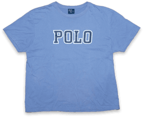 Download Vintage Polo Ralph Lauren Logo T - Shirt Blue Active Shirt Png