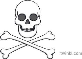 Crossbones Pirate Flag Jolly Roger Eyfs - Draw A Jolly Roger Flag Png