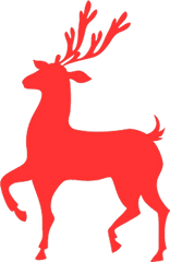 Rudolph Reindeer Santa Claus Christmas - Merry Christmas Reindeer Cake Topper Png