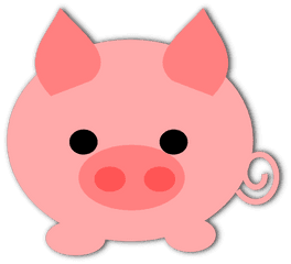 Domestic Pig When Pigs Fly Clip Art - Cute Pig Clipart Png