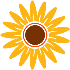 Flat Sunflower Head Illustration - Transparent Png U0026 Svg Corel Draw X3 Flower Design