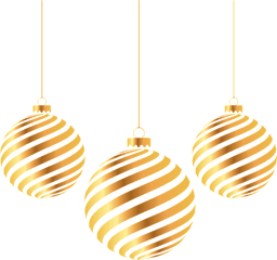 Download Golden Graffiti Light Bulb Transparent - Christmas Christmas Balls Vector Png