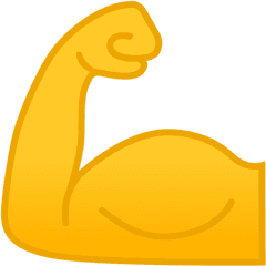 Flexed Biceps Emoji - Emoji Muscle Png