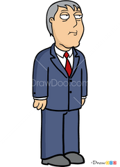 How To Draw Adam West Family Guy - Family Guy Mayor West Png