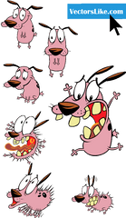 Courage The Cowardly Dog Characters - Courage The Cowardly Dog Scared Png