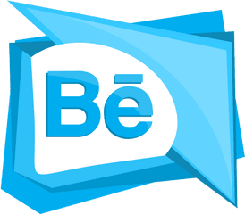 Behance Logo Media Portfolio Social - Clip Art Png