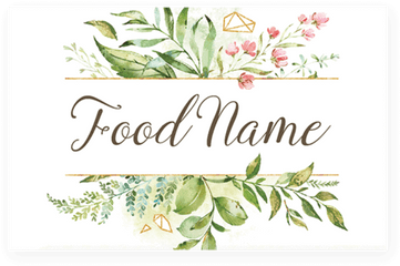 Watercolor Baby Shower Food Tent Cards - Watercolor Painting Png