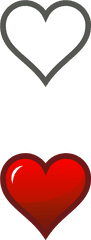 Heart Icon Combined - Openclipart Girly Png