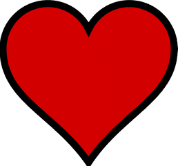 Beyonce Cliparts - Cartoon Heart Transparent Background Heart Red And Black Png