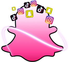 Snap - Tik Tok Logo Pink Png