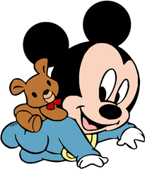 Baby Mickey And Minnie Mouse Png - Baby Mickey Mouse