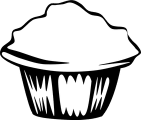 14 Cliparts For Free - Muffins Black And White Png