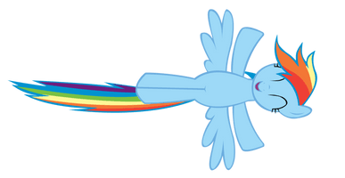 Rainbow Dash Flying Transparent Background - Free PNG