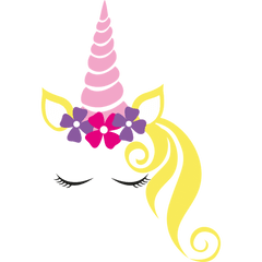 Unicorn Crown Flower - Transparent Unicorn Head Png