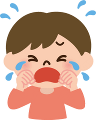 Little Boy Is Crying Clipart - Little Girl Crying Clipart Png