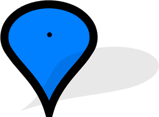 Blue Pushpin Png - Blue Google Maps Marker