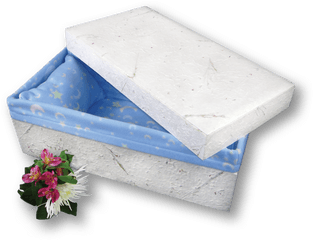 Handmade Paper Casket - Coffin Png