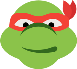 Ninja Turtle Icon - Cartoon Transparent Turtle Face Png