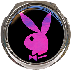 Pink Playboy Car Grille Badge With Fixings - Playboy X Anti Social Social Club Logo Png