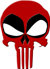 Download Symbol Punisher Deadpool Tshirt Skull Free Hq Image - Deadpool Punisher Skull Png