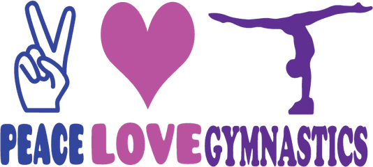 Peace Love Gymnastics Logo Design - Peace Love Gymnastics Png