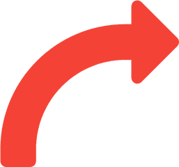 Curved Arrow - Red Curved Arrows Png