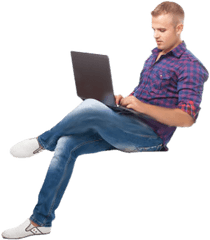 Download Sitting Man Png Free - Person Sitting Png