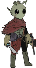 Gaskin Gra - Star Wars Rodian Bounty Hunter Png