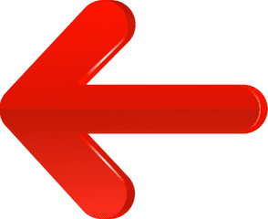 Red Arrow Clip Art - Red Left Arrow Png