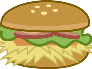 Burger Clipart Clear Background - Cartoon Food Transparent Background Png