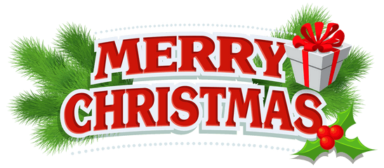 Merry Christmas Decor With Gift Png - Tree