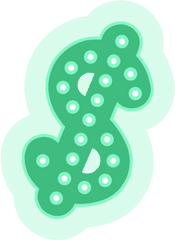 Free Online Neon Money Lamp Vector For Designsticker - Number Png