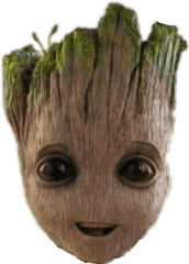 Gaurdians Groot Iamgroot Sticker - Groot Head No Background Png