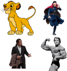 Black And White Arnold Schwarzenegger - John Travolta Pulp Fiction Meme Png