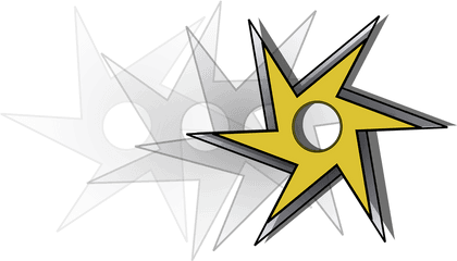 Shuriken Ninja Star Throwing - Throwing Ninja Star Cartoon Png