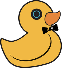 Home - Cartoon Duck With Tie Png