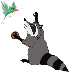 Pocahontas Png - Pocahontas Raccoon And Hummingbird