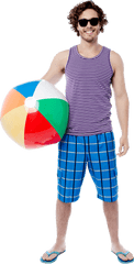 Men Png Images Transparent Background Play - Guy Going To Beach