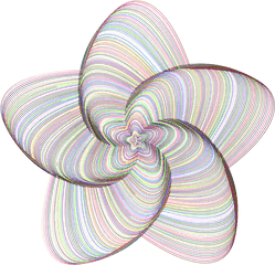 Png Cute Star Line Art Chromatic No Bg - Illustration