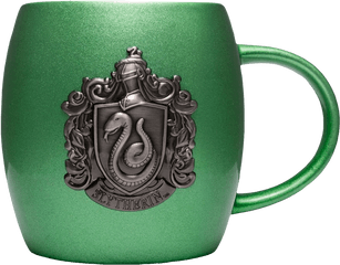 Slytherin Metallic Crest Ceramic Mug - Harry Potter Slytherin Mugs Png