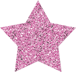 Glitter Star Png - Pink Glitter Star Png